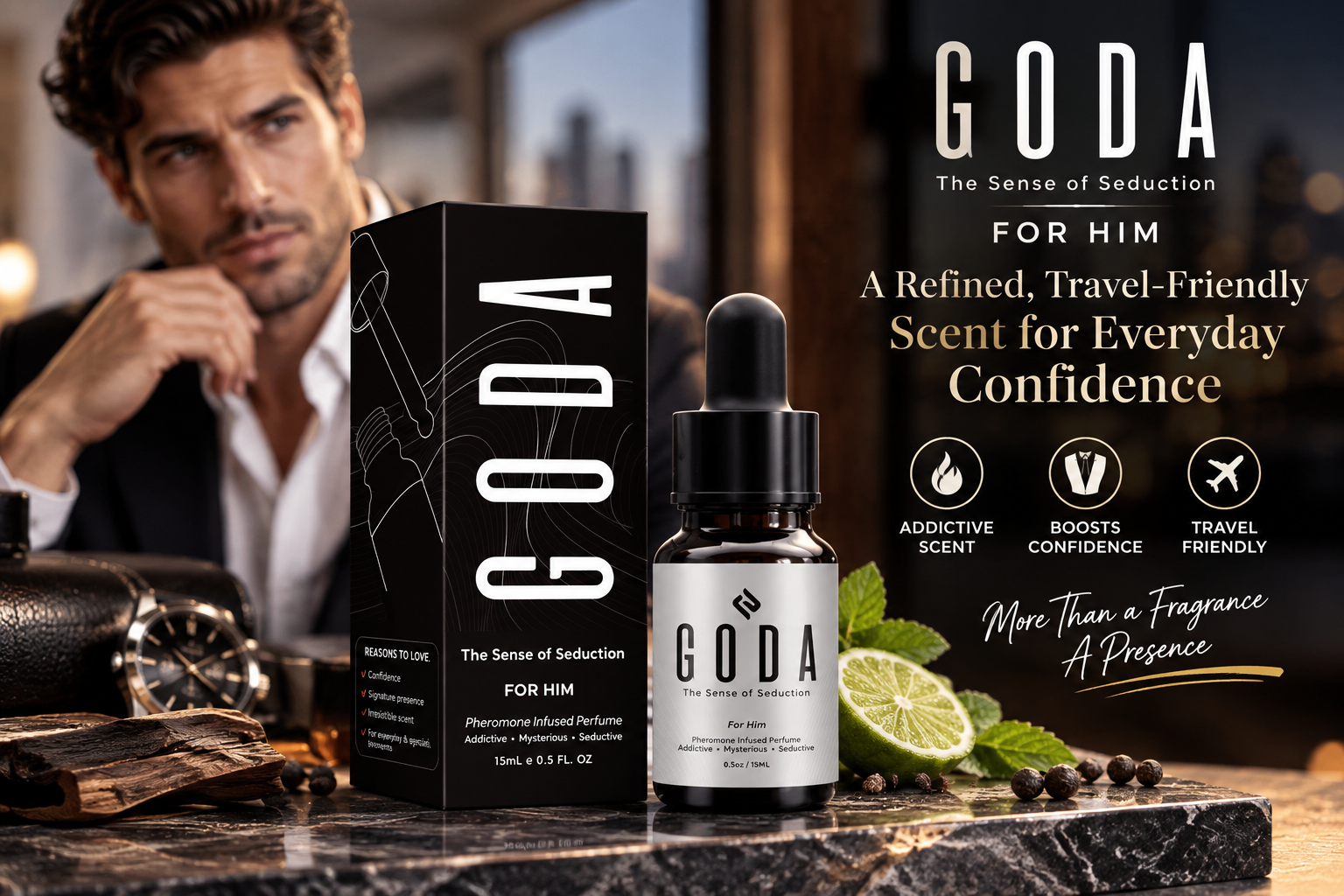 GODA For Him Cologne: A Refined, Travel-Friendly Scent for Everyday Confidence