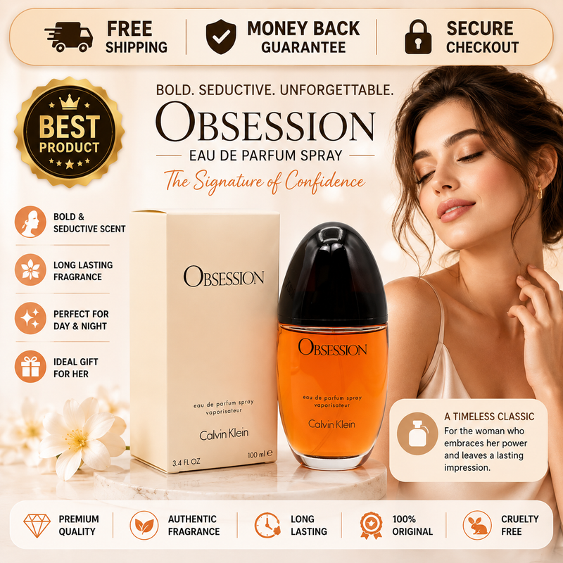 Obsession by Calvin Klein Eau de Parfum for women 3.4 oz